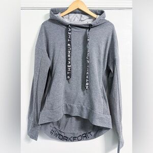Jessica Simpson The Warmup Gray Hoodie XL | Hi-Low Hem Thumbholes